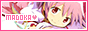 Text saying 'Madoka' on a background portraying Madoka Kaname from the anime Puella Magi Madoka Magica.